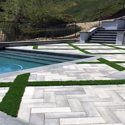 Grass Turf Sunset Beach, California Paver Patio, Backyard Pool