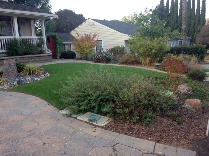 Artificial Grass Yorba Linda, California Landscape Design, Front Yard Landscaping Ideas