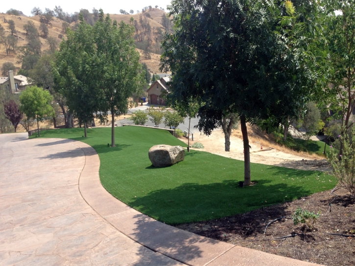 Fake Lawn Portola Hills, California Paver Patio, Small Front Yard Landscaping