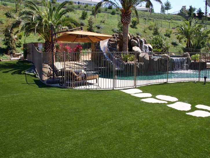 Plastic Grass Westminster, California Landscape Design, Backyard Pool